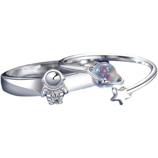 Silver_Stainless_Steel_Moonstone_Charm_Ring_For_Unisex_-_Pack_of_2