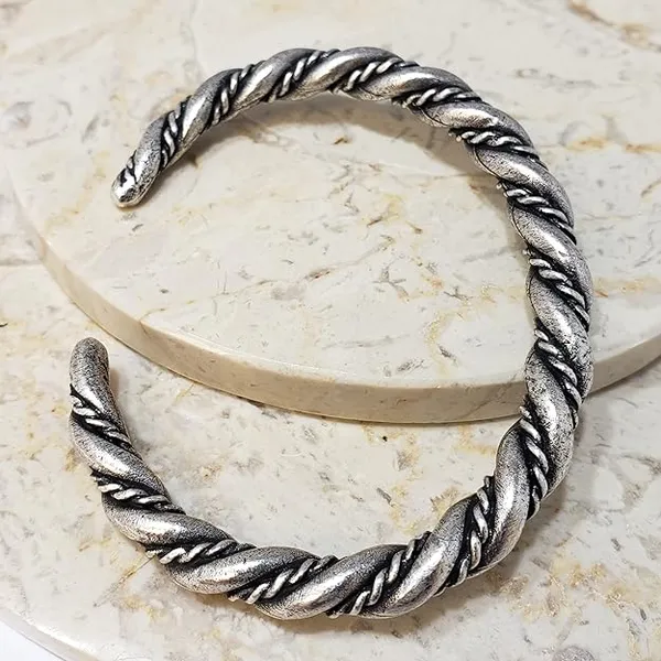 Silver_Braided_Cuff_Bracelet_for_Men