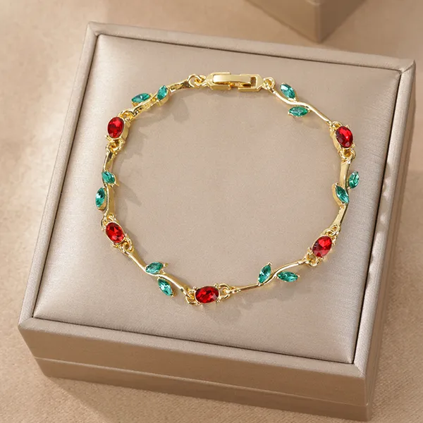 Gold_Tone_Leaf_Stone_Necklace_for_Women