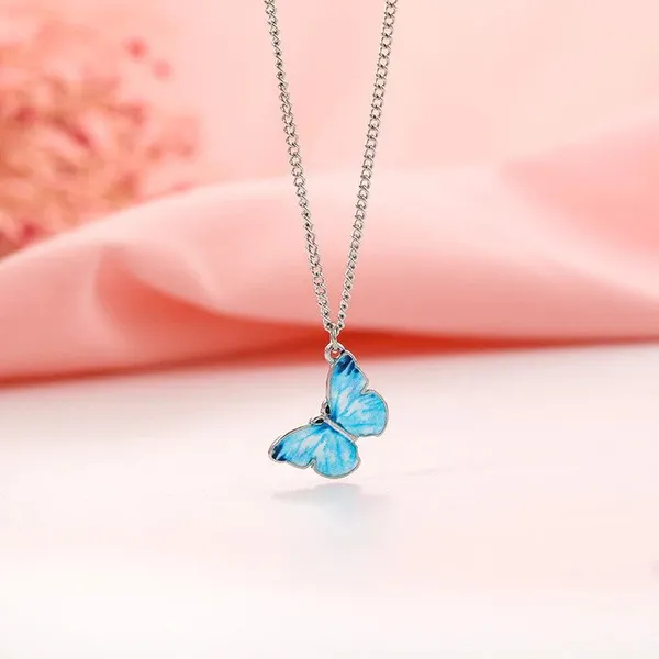 Blue_Butterfly_Pendant_Necklace_For_Women