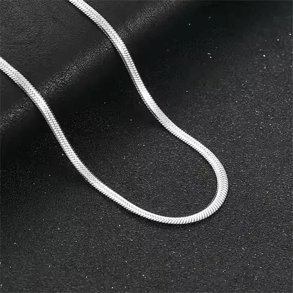 Silver_Tone_Snake_Chain_Necklace_for_Men_And_Women
