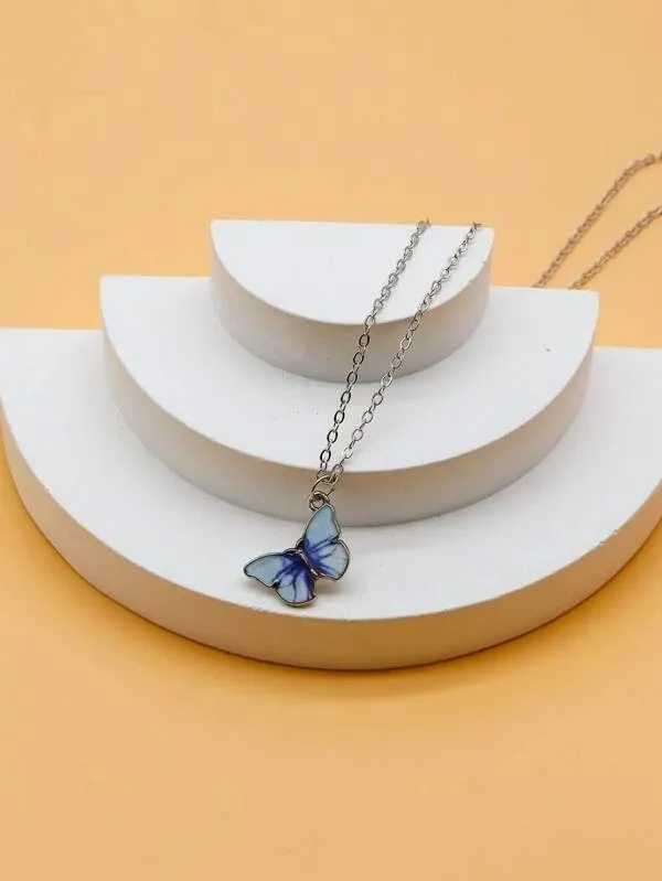 Silver_Tone_Butterfly_Pendant_Necklace_for_Women