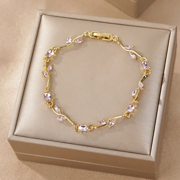 Gold_Tone_Leaf_Stone_Necklace_for_Women