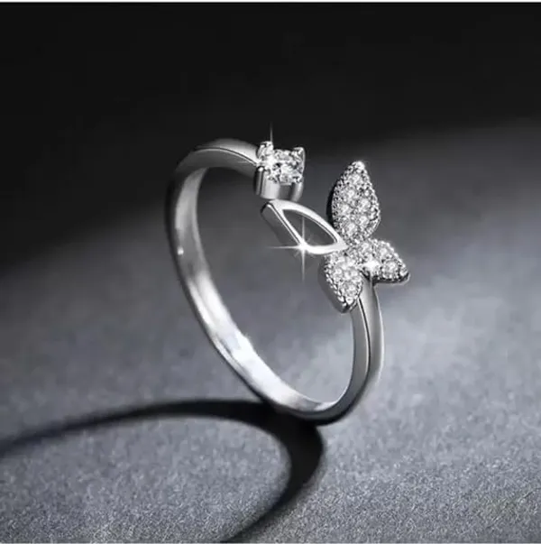 Silver_Stainless_Steel_Butterfly_Stone_Ring_For_Unisex_-_Pack_of_2