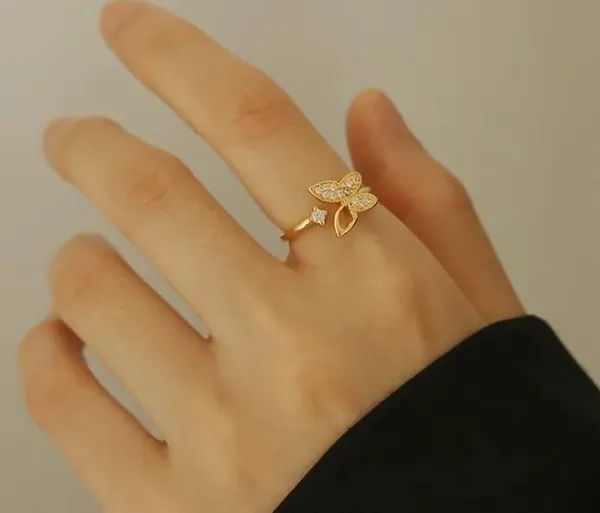 Rose_Gold_Stainless_Steel_Butterfly_Adjustable_Ring_For_Unisex_-_Pack_of_2