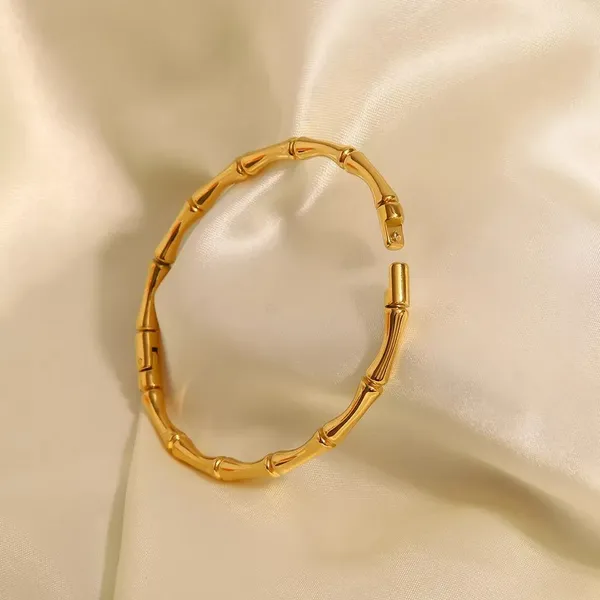Gold_Plated_Stainless_Steel_Bamboo_Style_Bangle_for_Women