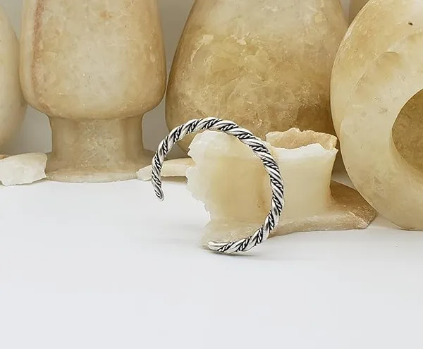 Silver_Braided_Cuff_Bracelet_for_Men