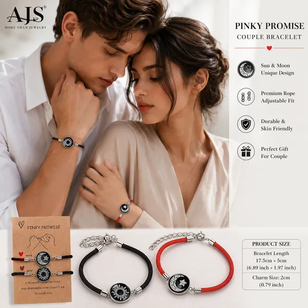 Black_And_Red_Rope_Adjustable_Couple_Bracelets_for_Couples