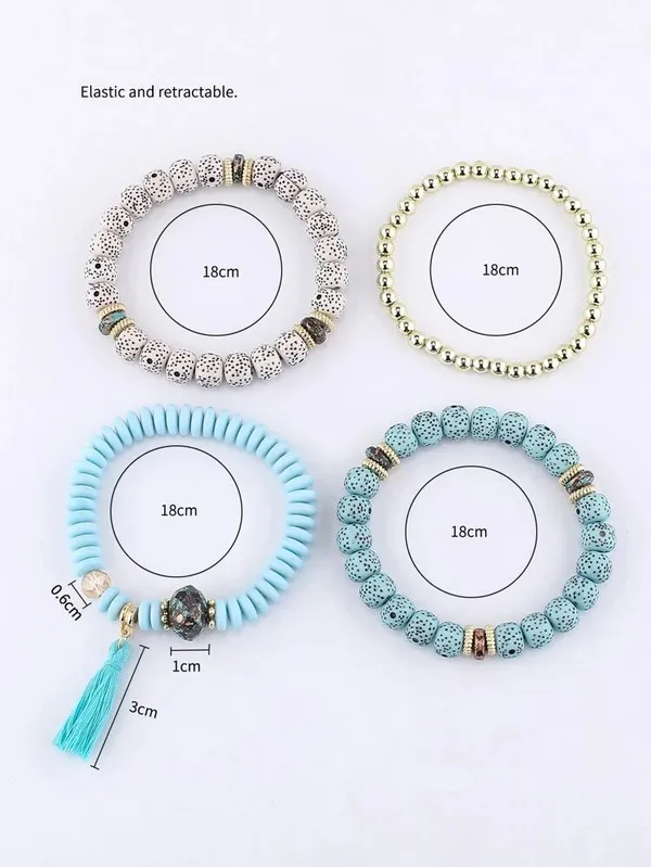Blue_And_White_Beaded_Bracelet_Set_for_Women