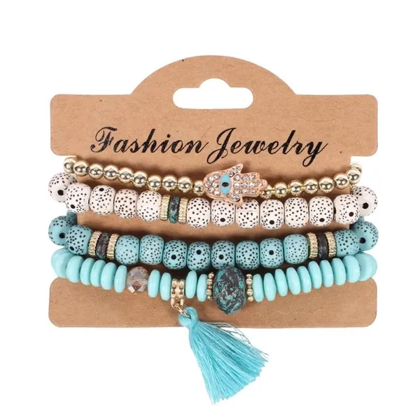 Blue_And_White_Beaded_Bracelet_Set_for_Women