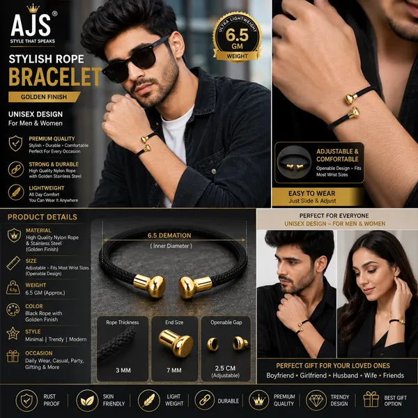 Black_Nylon_Rope_Bracelet_for_Men_And_Women