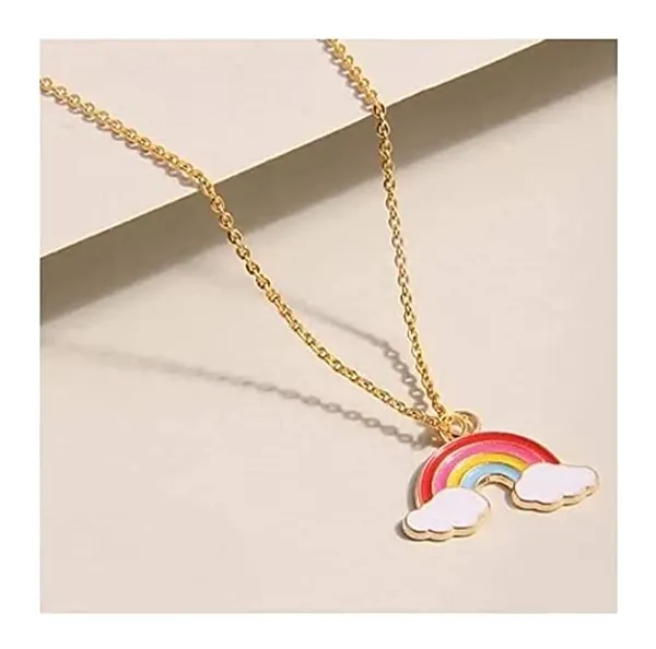 Gold_Tone_Rainbow_Pendant_Necklace_for_Girls
