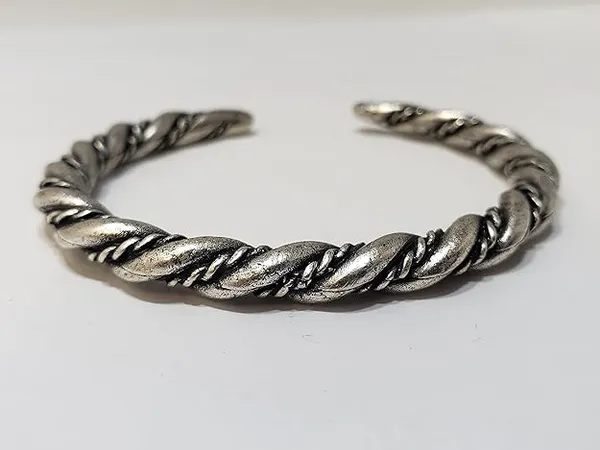Silver_Braided_Cuff_Bracelet_for_Men