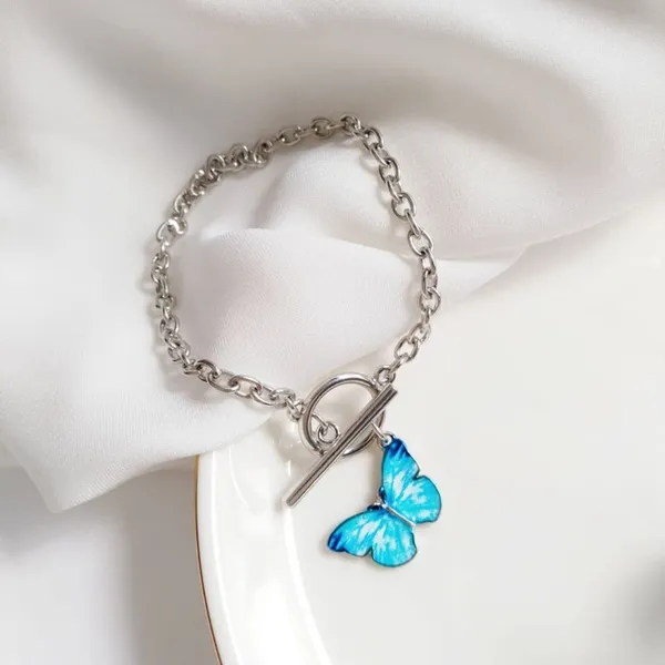 Silver-Tone_Butterfly_Charm_Chain_Bracelet_for_Women