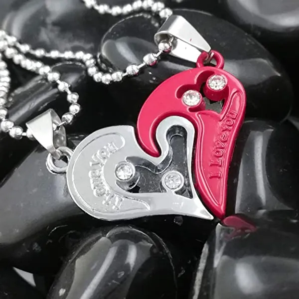 Silver_Red_Couple_Heart_Pendant_Necklace_for_Couples