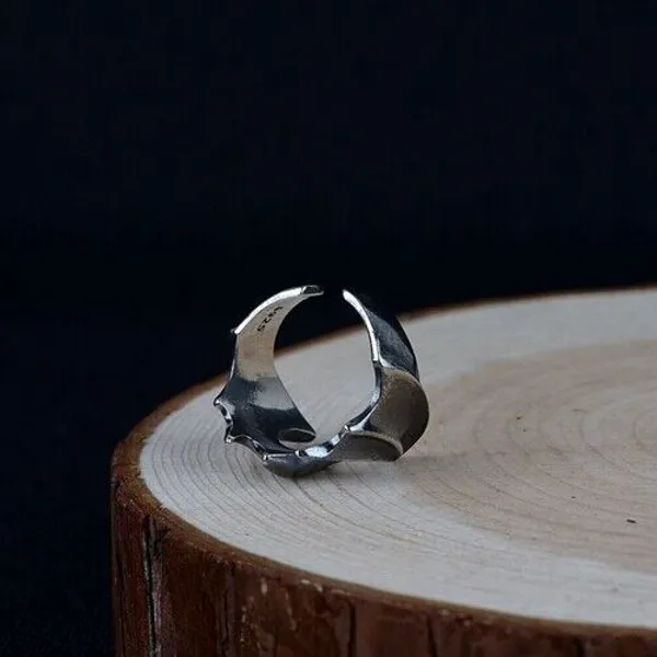 Silver_Tone_Open_Band_Gothic_Ring_For_Unisex