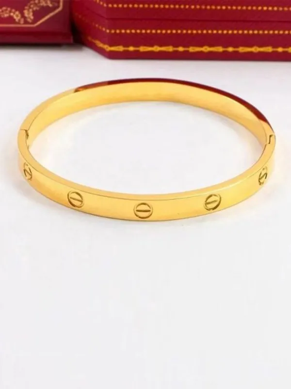 Gold_Tone_Screw_Motif_Bangle_For_Women