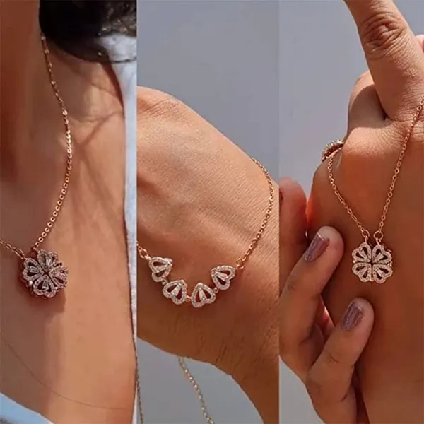 Silver-Tone_Rhinestone_Heart_Necklace_With_Floral_Pendant