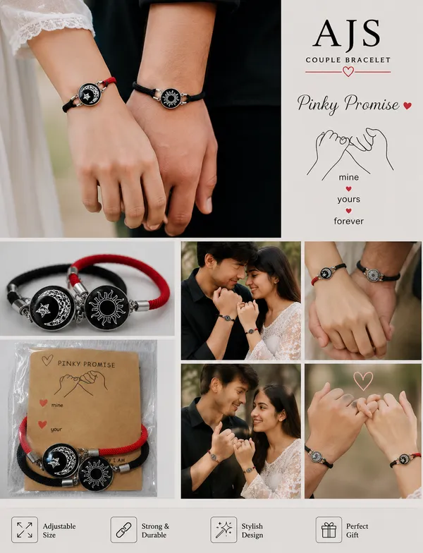 Black_And_Red_Rope_Adjustable_Couple_Bracelets_for_Couples