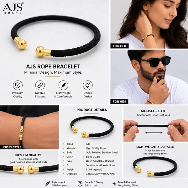 Black_Nylon_Rope_Bracelet_for_Men_And_Women