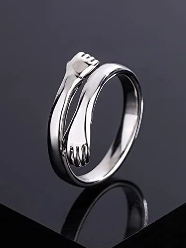 Silver_Tone_Feather_Design_Open_Ring_for_Women