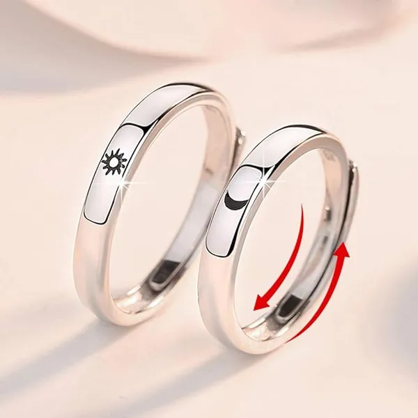 Silver_Tone_Sun_Moon_Couple_Rings
