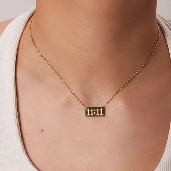 Gold_Stainless_Steel_11:11_Pendant_Necklace_for_Women