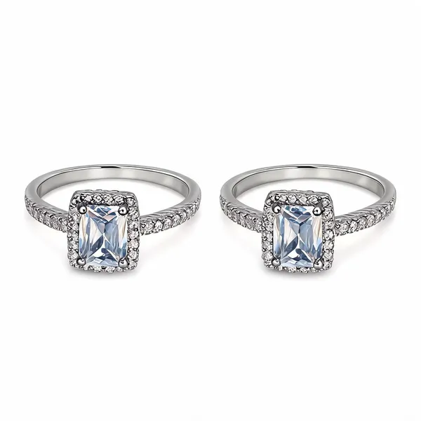 Silver_Stainless_Steel_Rectangular_Halo_Ring_For_Unisex_-_Pack_of_2