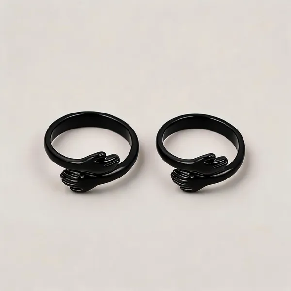 Black_Stainless_Steel_Double_Band_Statement_Ring_For_Unisex_-_Pack_of_2