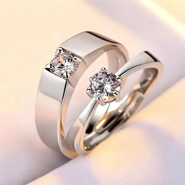 Silver_Stainless_Steel_Solitaire_Couple_Ring_For_Unisex_-_Pack_of_2