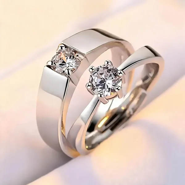 Silver_Stainless_Steel_Solitaire_Couple_Ring_For_Unisex_-_Pack_of_2