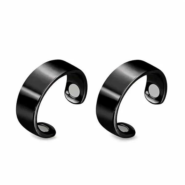Black_Stainless_Steel_Open_Band_Ring_For_Unisex_-_Pack_of_2