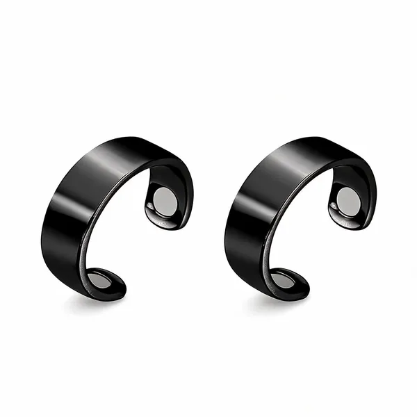 Black_Stainless_Steel_Open_Band_Ring_For_Unisex_-_Pack_of_2