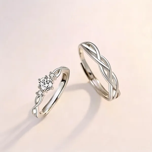 Silver_Stainless_Steel_Infinity_Ring_For_Unisex_-_Pack_of_2