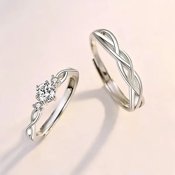 Silver_Stainless_Steel_Infinity_Ring_For_Unisex_-_Pack_of_2