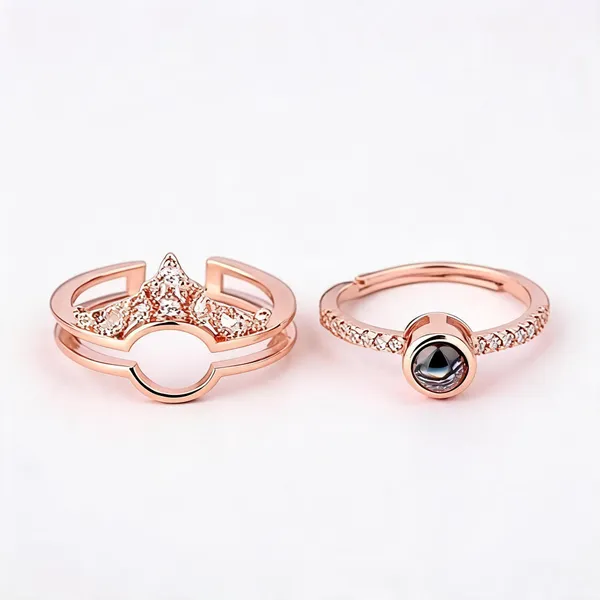 Rose_Gold_Stainless_Steel_Crown_Design_Ring_For_Unisex_-_Pack_of_2