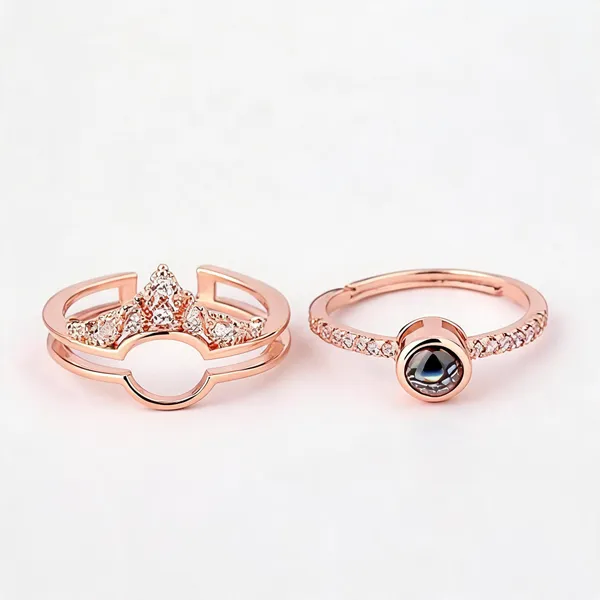 Rose_Gold_Stainless_Steel_Crown_Design_Ring_For_Unisex_-_Pack_of_2