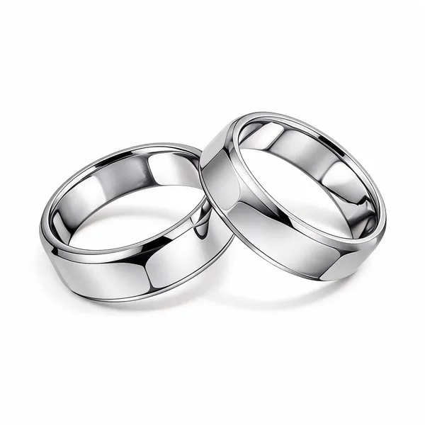 Silver_Stainless_Steel_Contemporary_Band_Ring_For_Unisex_-_Pack_of_2