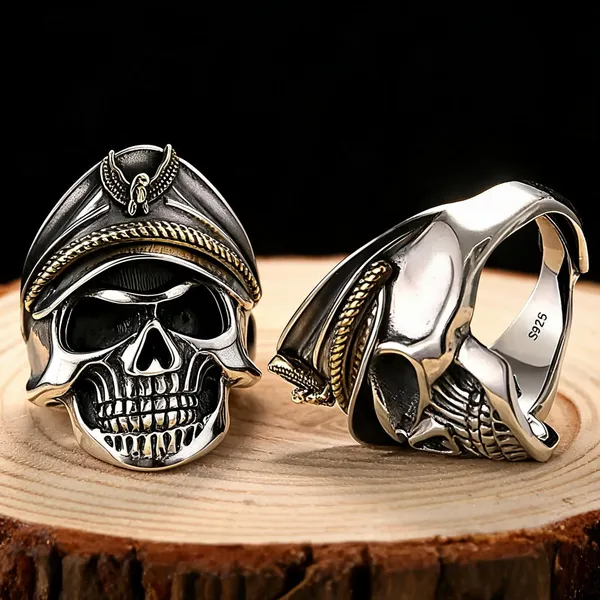 Black_Stainless_Steel_Skull_Statement_Ring_For_Unisex_-_Pack_of_2