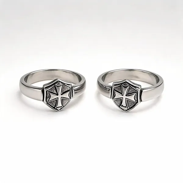 Silver_Stainless_Steel_Geometric_Ring_For_Unisex_-_Pack_of_2