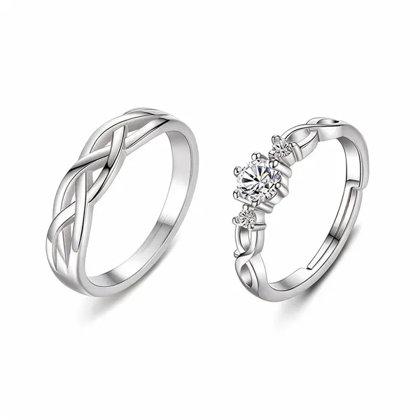 Silver_Stainless_Steel_Adjustable_Stone_Studded_Ring_For_Unisex_-_Pack_of_2