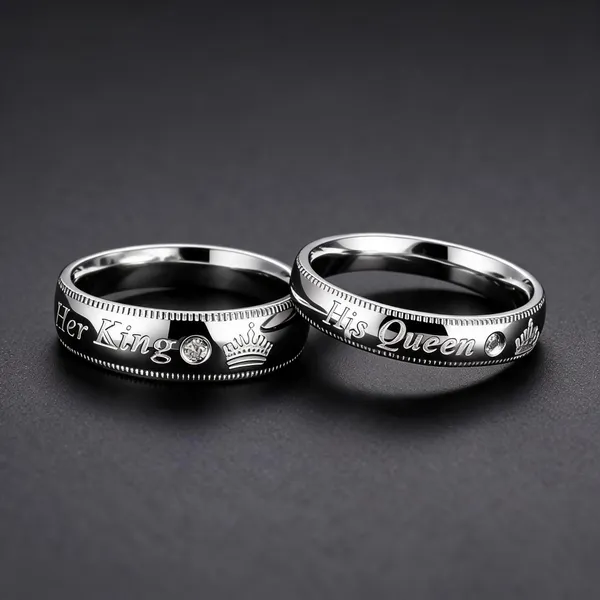 Silver_Stainless_Steel_Couple_Ring_For_Unisex_-_Pack_of_2