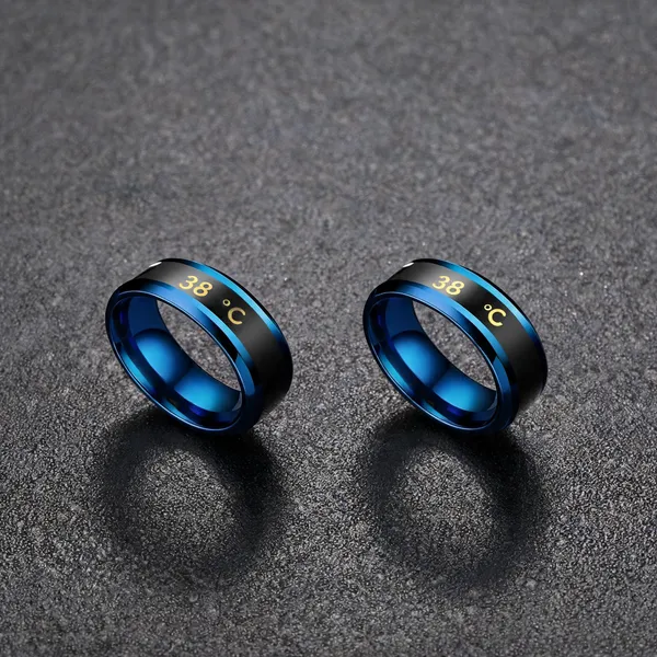 Blue_Stainless_Steel_Metallic_Finish_Band_Ring_For_Unisex_-_Pack_of_2