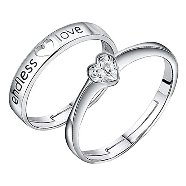 Silver_Tone_Heart_Couple_Rings_for_Partners
