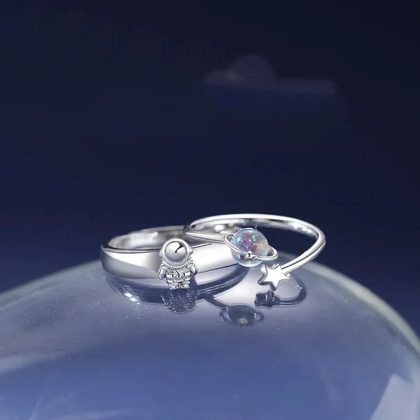 Silver_Stainless_Steel_Moonstone_Charm_Ring_For_Unisex_-_Pack_of_2