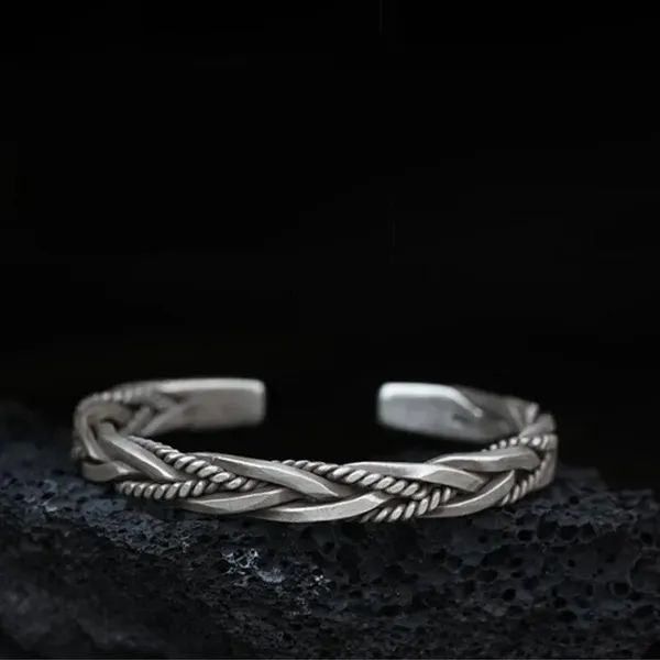 Silver_Braided_Cuff_Bracelet_for_Men