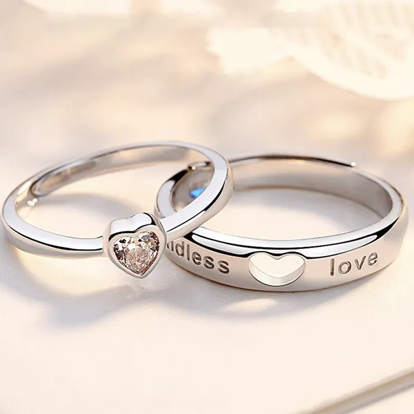 Silver_Tone_Heart_Couple_Rings_for_Partners