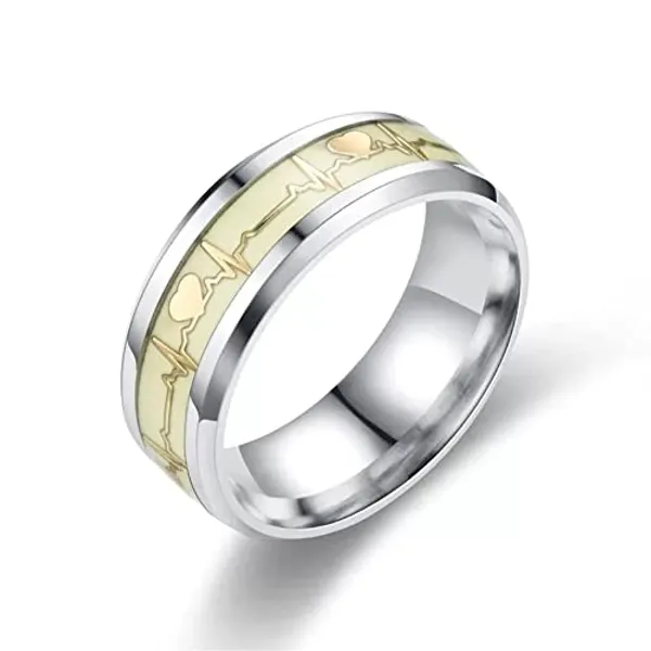 Green_Luminous_Heart_Pattern_Ring_for_Unisex