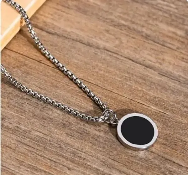 Silver_Stainless_Steel_Round_Pendant_Necklace_for_Women