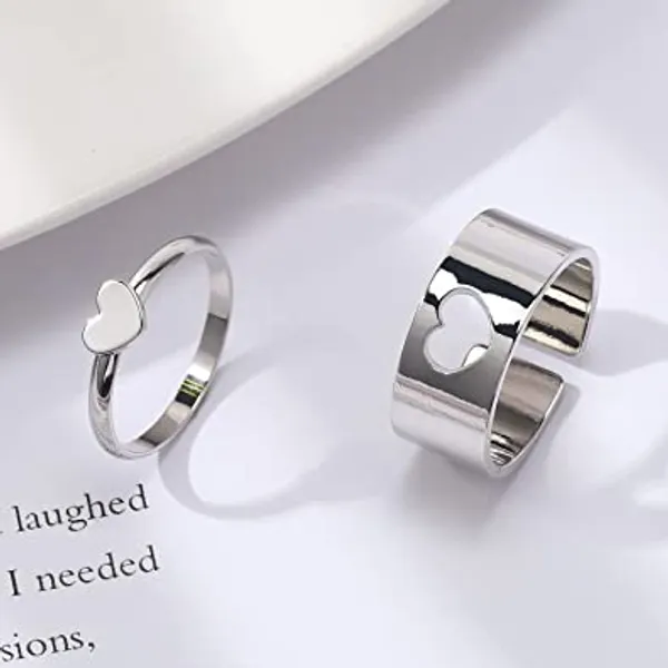Silver-Tone_Heart_Design_Ring_Set_for_Couples